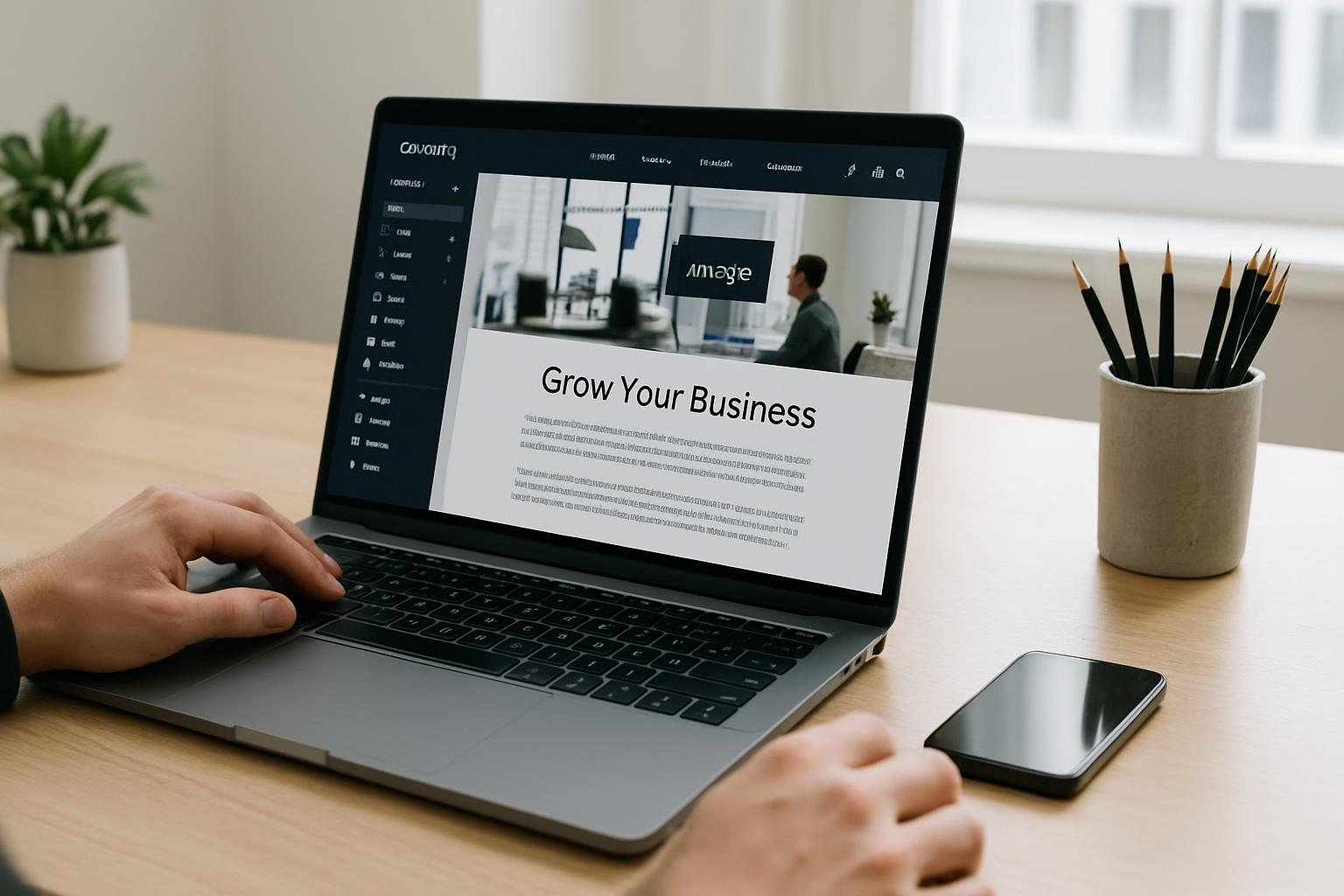 website builder, create website online, business website platform, CMS for business